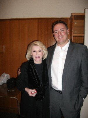 Lars Callieou with Joan Rivers